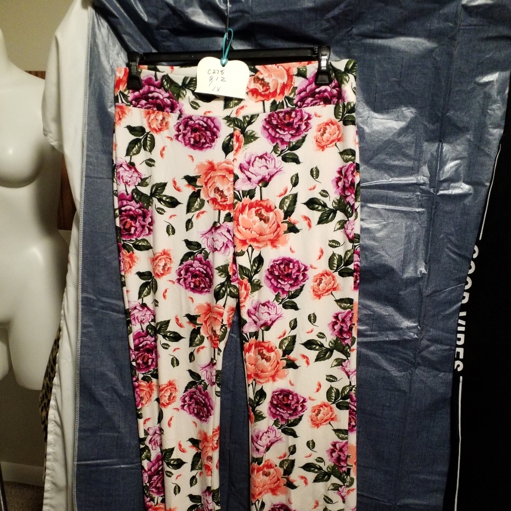 Flower print leggings